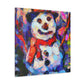 Snowman in Fauvism - Canvas