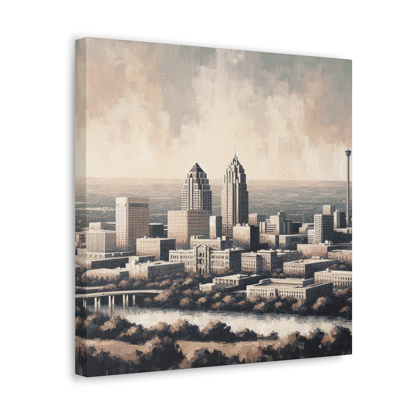 "Urban Serenity, San Antonio" - Canvas