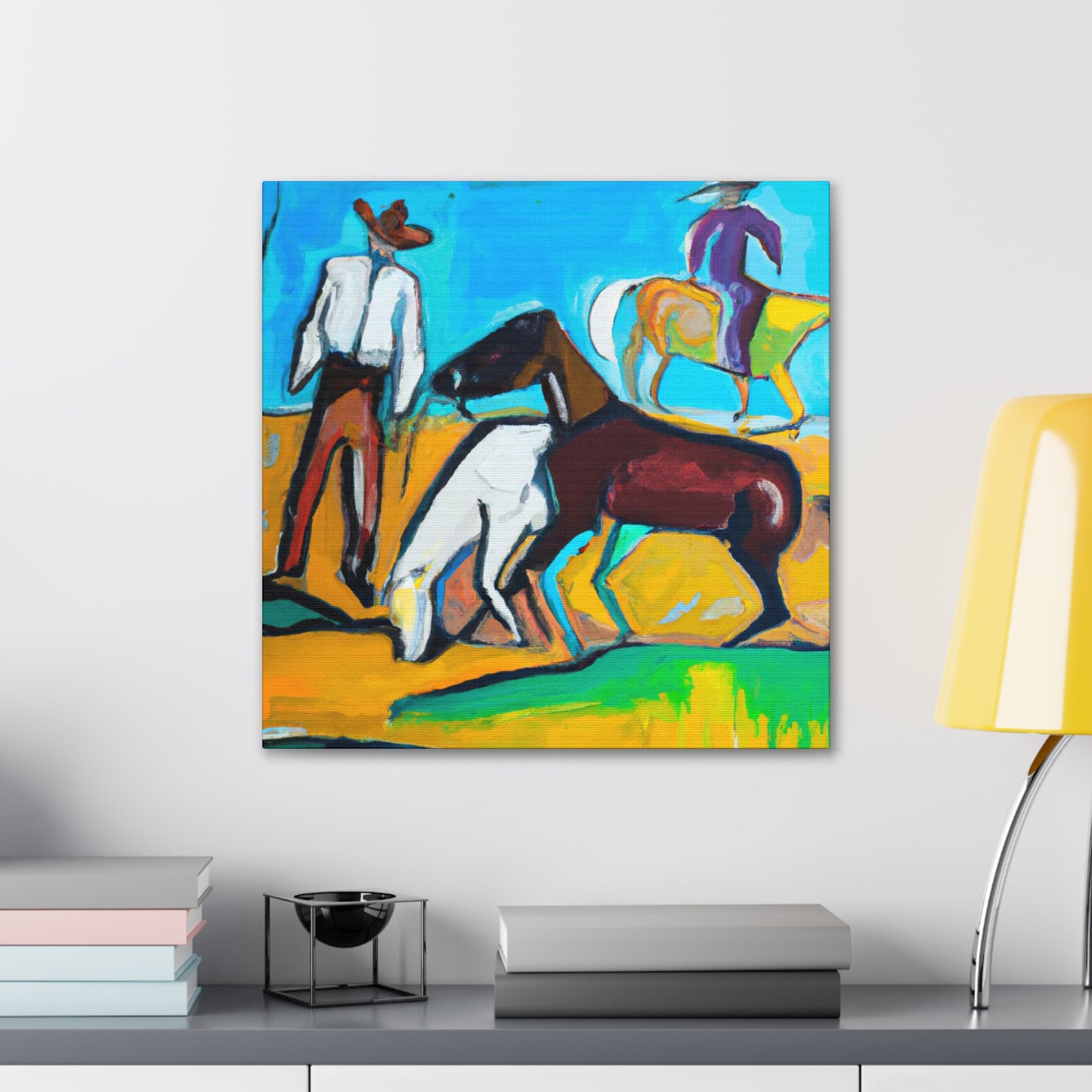 Horses in the Meadow - Canvas