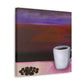 Coffee in Moonlight Scene - Canvas