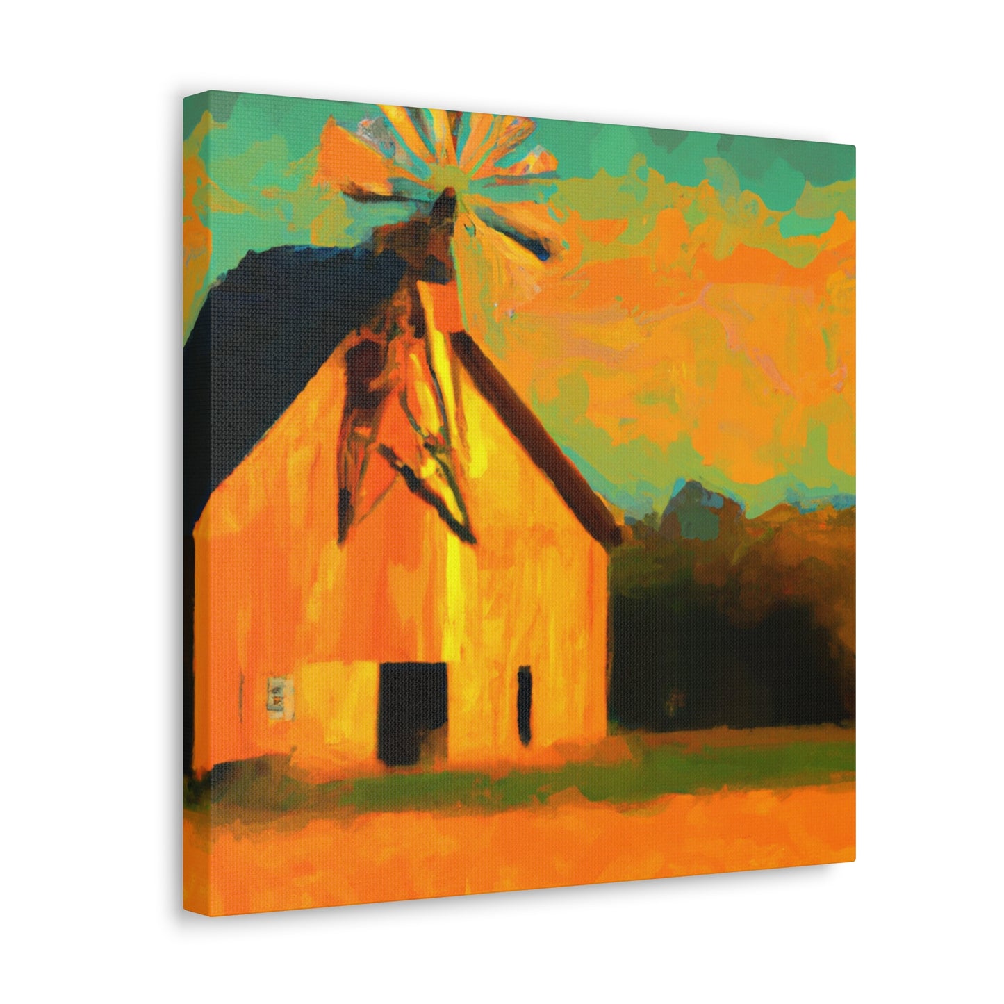 Windmill's Majestic Dance - Canvas