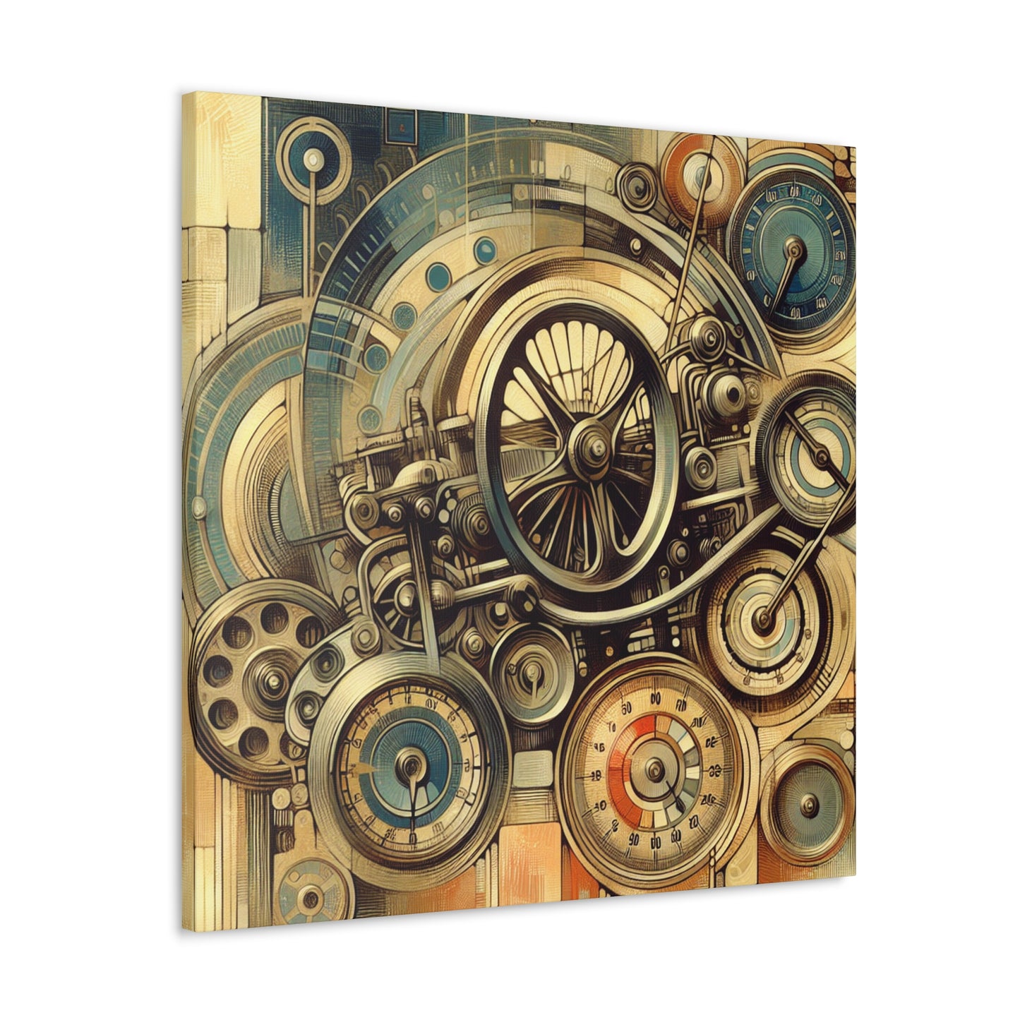 "Whirling Gauges of Velocity" - Canvas