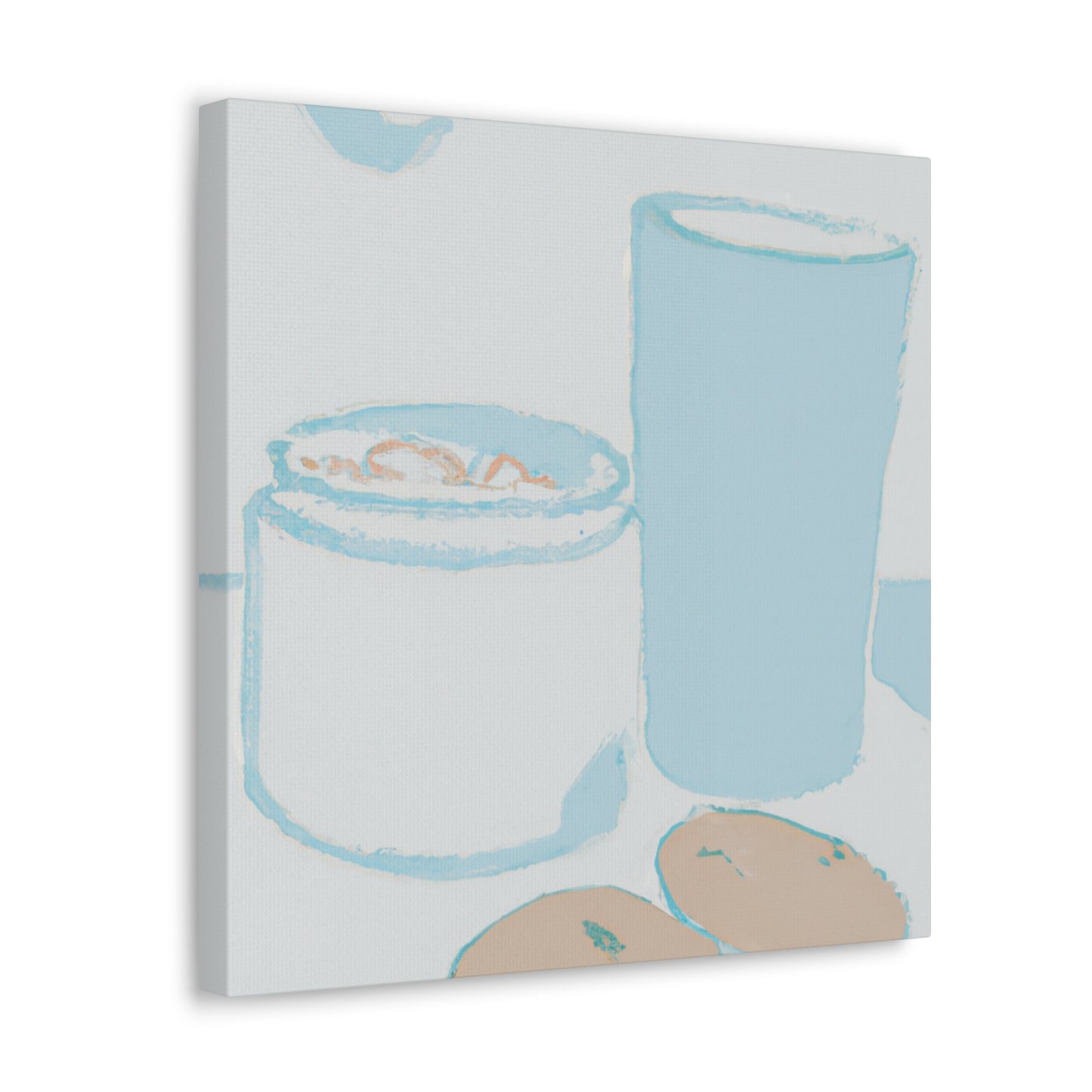 "Milk and Cookie Delight" - Canvas