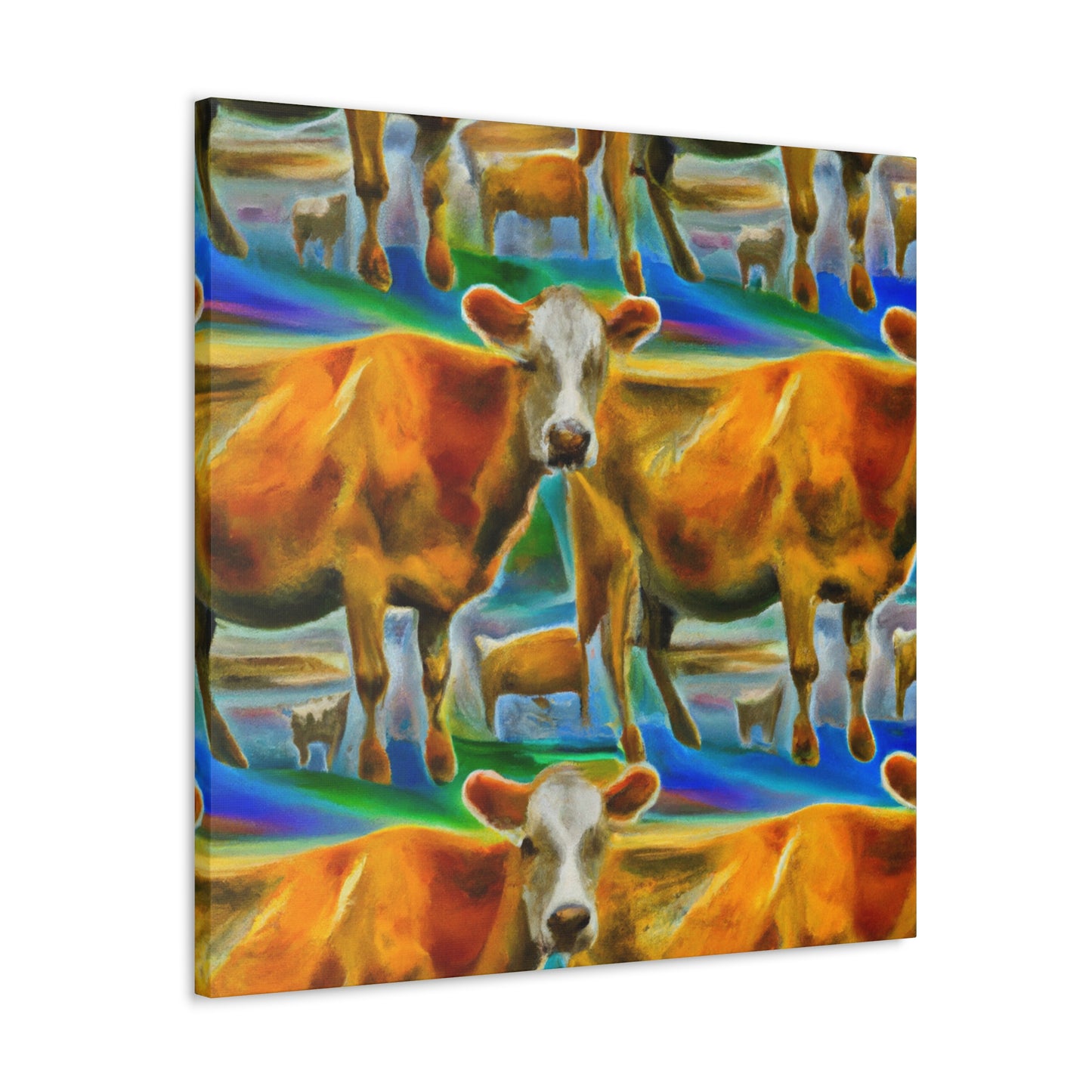 "Jersey Cows in Dreams" - Canvas