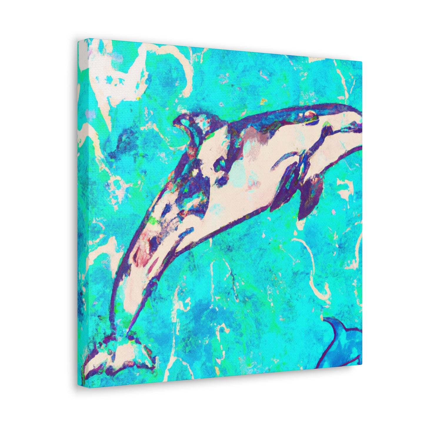 Dolphin Playful Splendor - Canvas