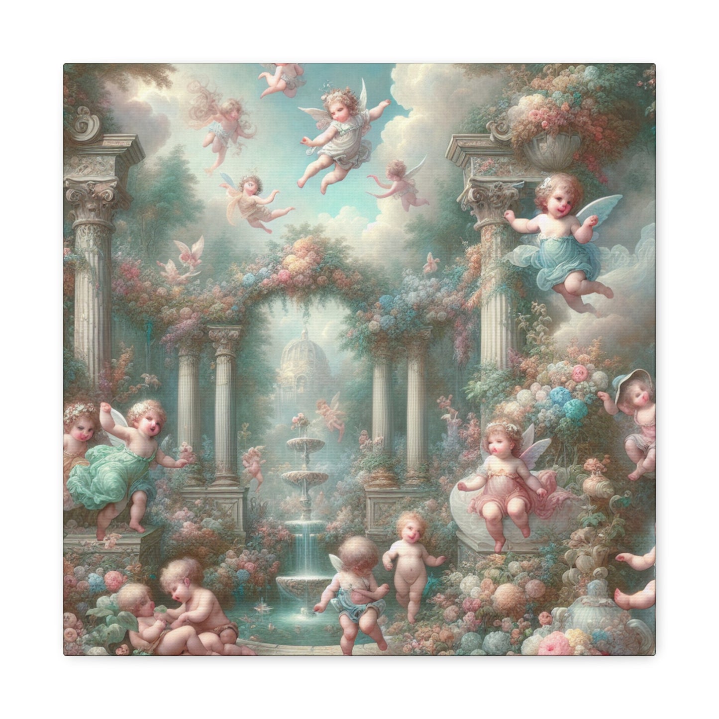 Whimsical Garden Dreams - Canvas