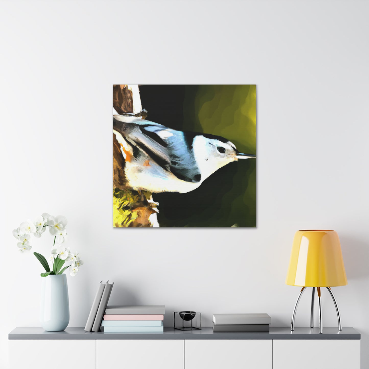 "White Breasted Nuthatch" - Canvas