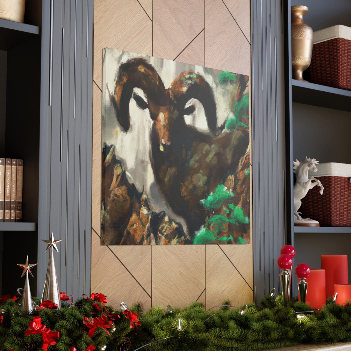 Majestic Rocky Bighorns - Canvas