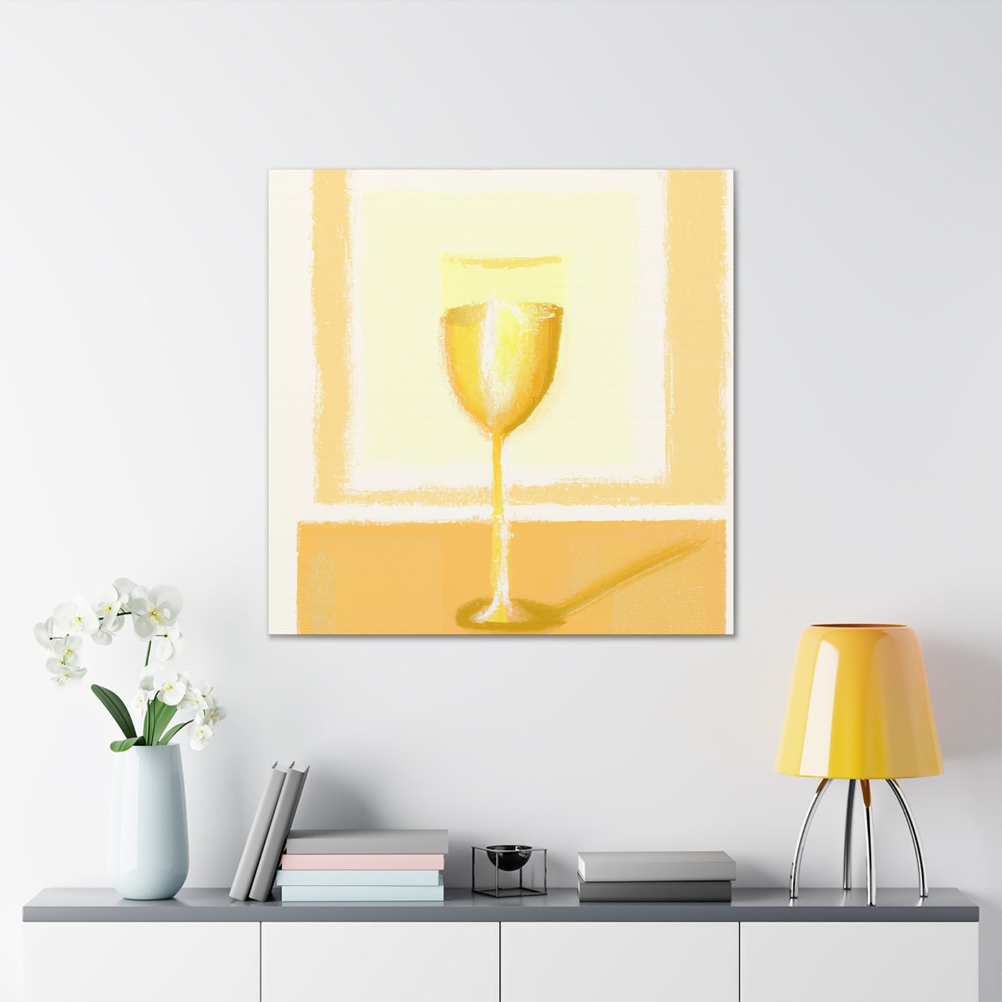 "Wine and Reflection". - Canvas