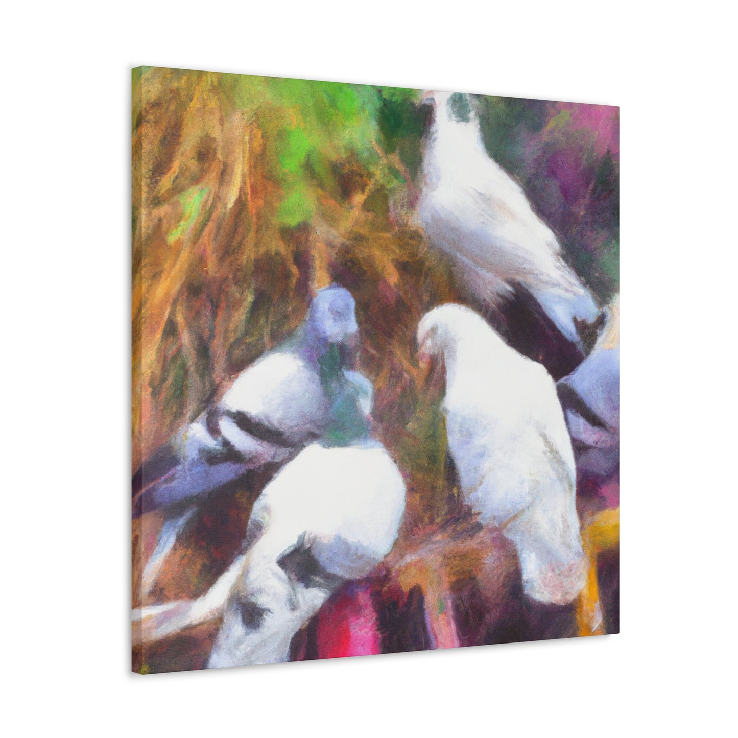 Pigeon in Impressionism - Canvas