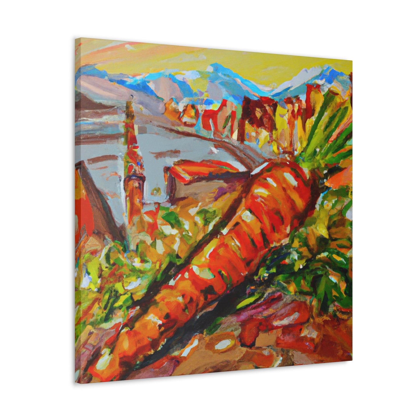 Carrots in Monet Style - Canvas