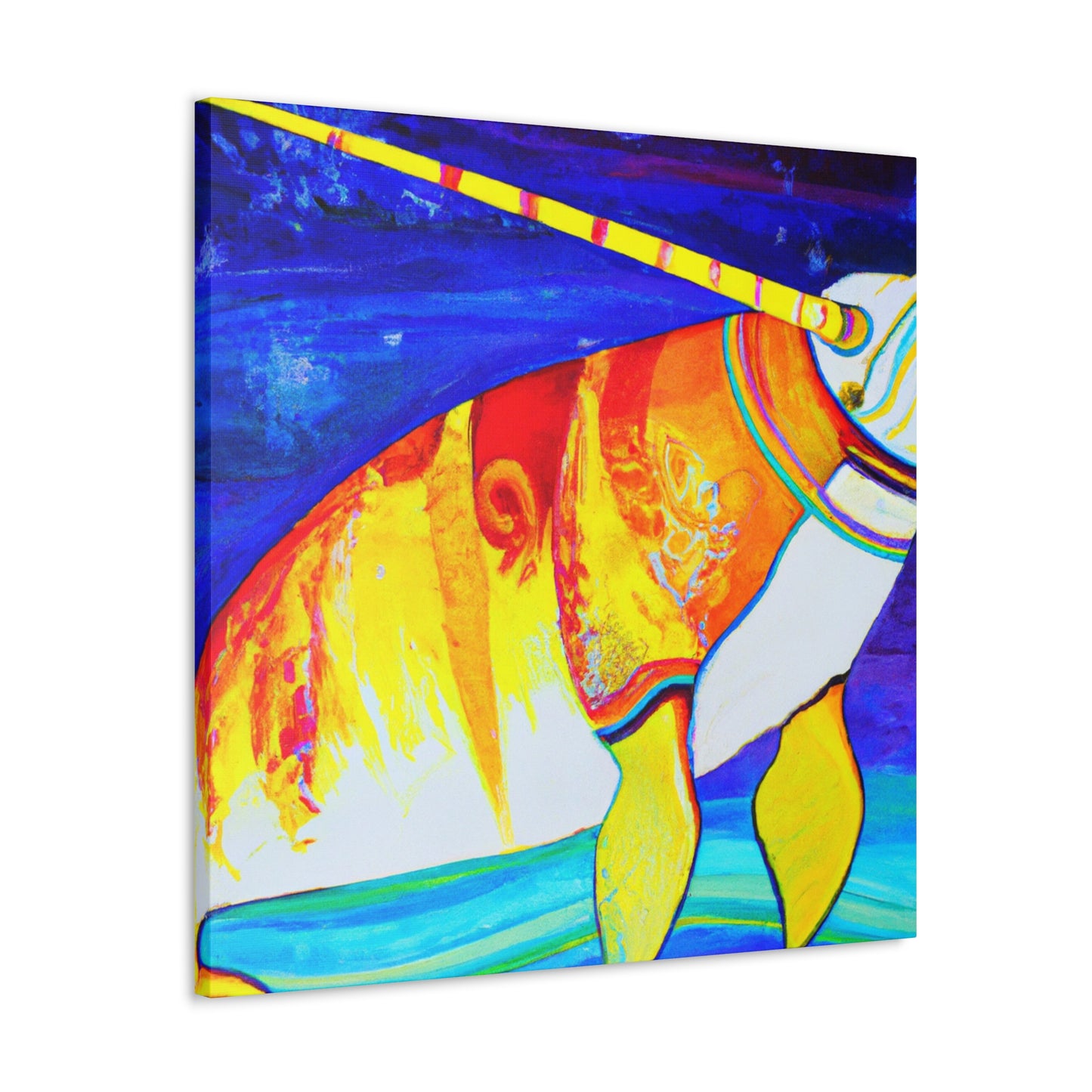 "Narwhal: Deco Dream" - Canvas