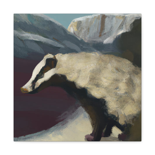 "Badger in Expressionism". - Canvas