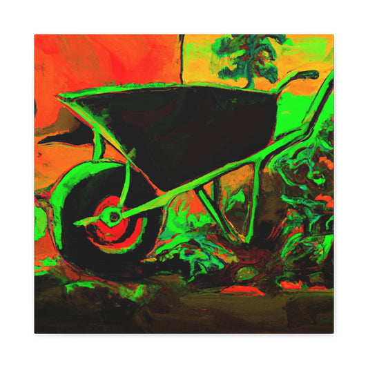 "Wheelbarrow in Motion" - Canvas