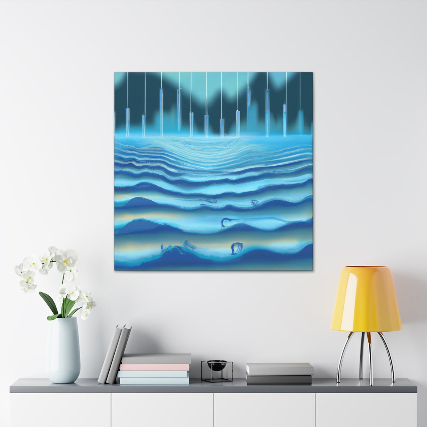 "Sonic Art Deco Wave" - Canvas