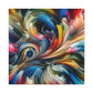 Whirling Colors Embrace - Canvas