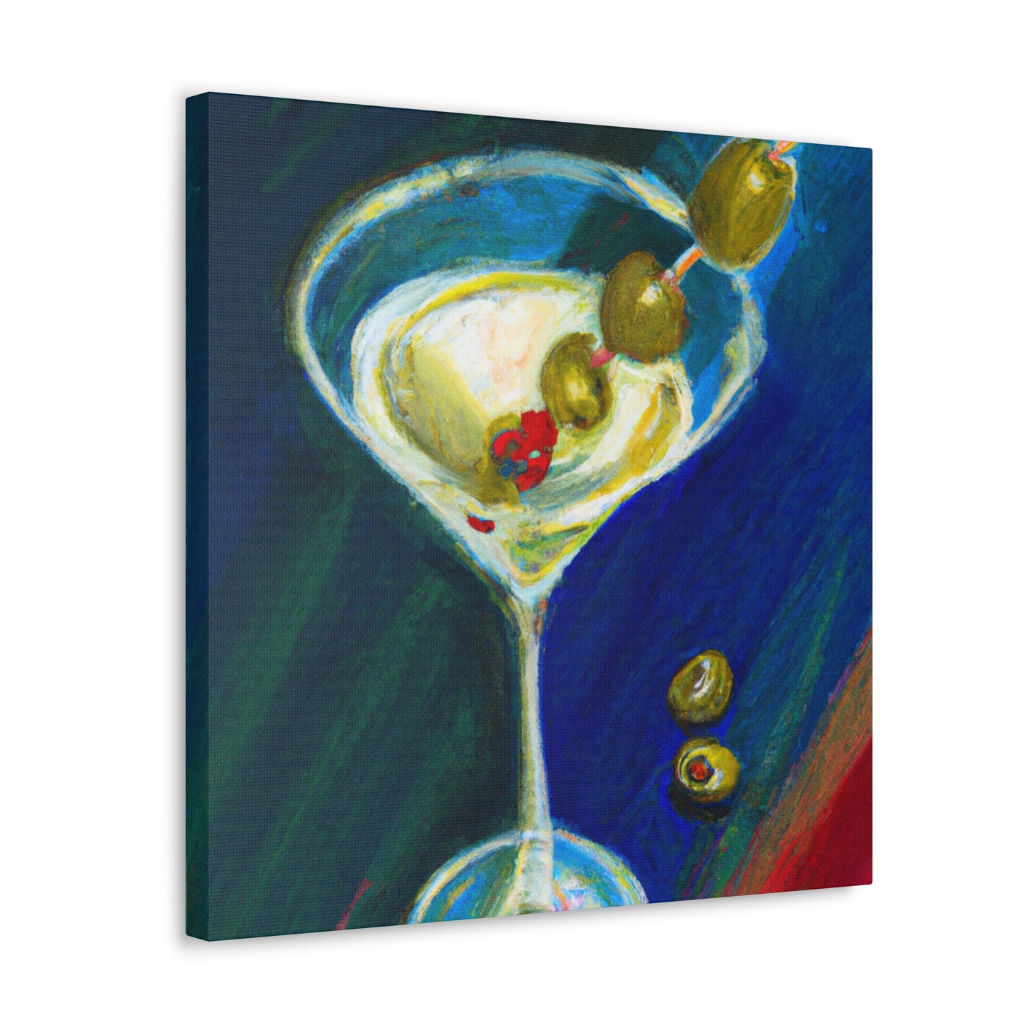 Martini at Midnight Gaze - Canvas