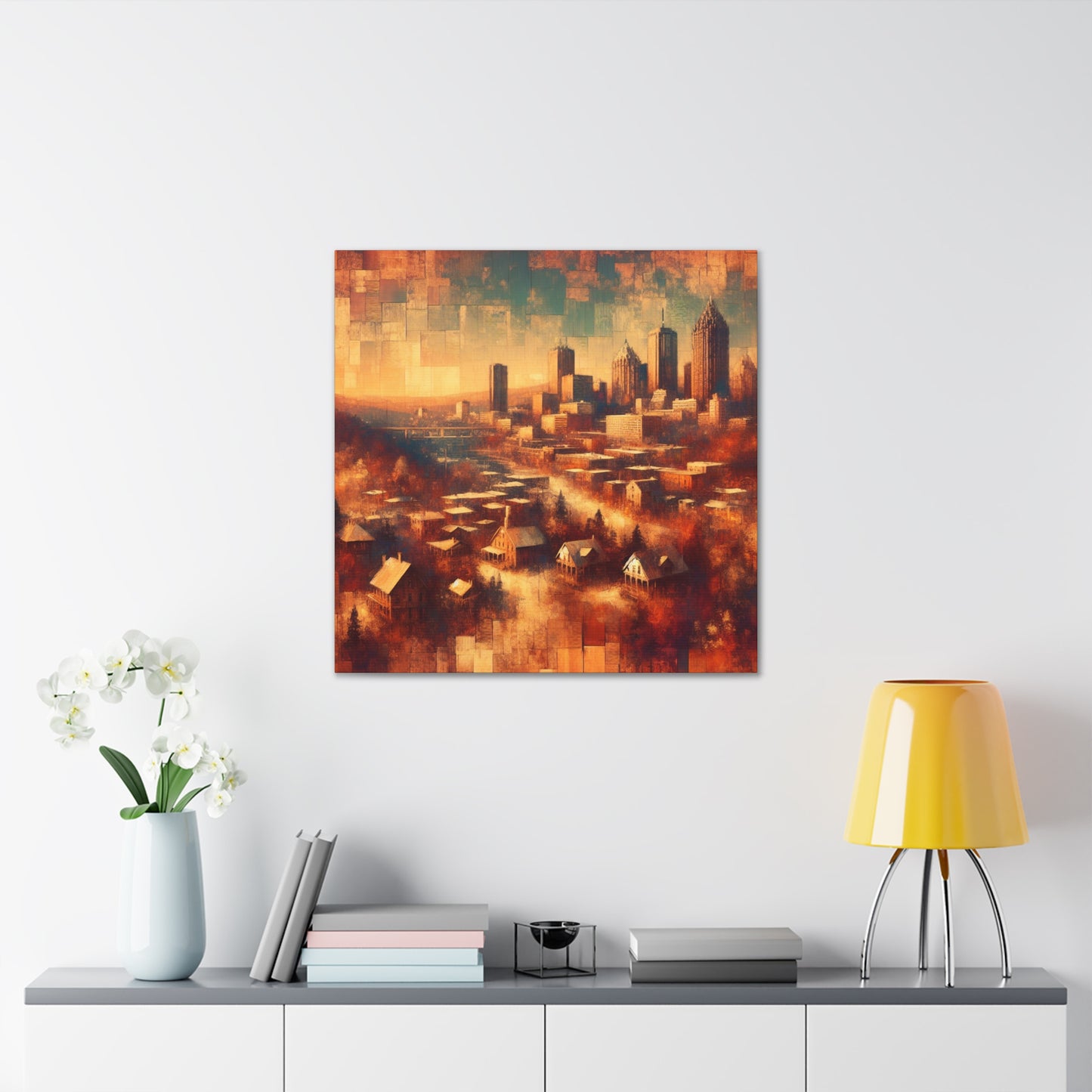 "Urban Symphony Unveiled" - Canvas