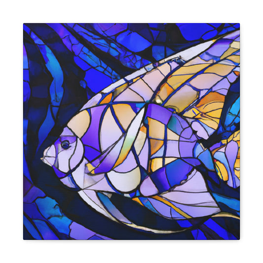 Aquatic Art Deco Angel - Canvas