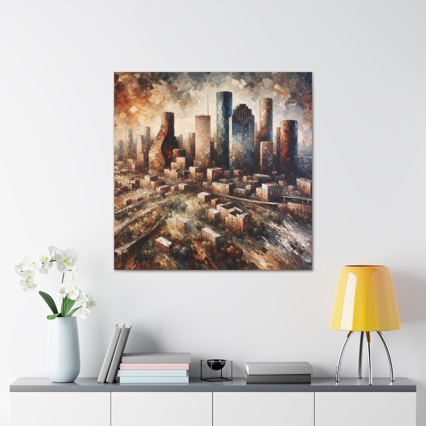 Ethereal Metropolis Awakening - Canvas