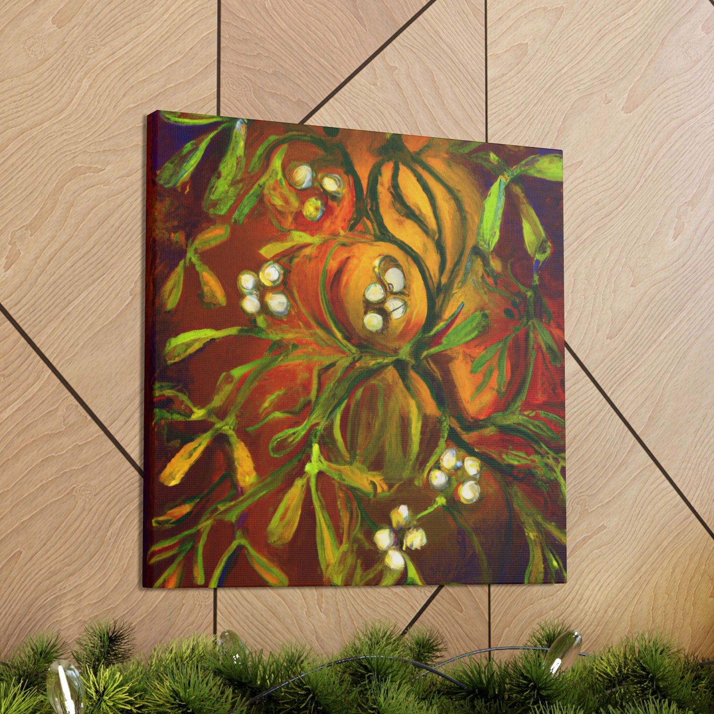 Mistletoe Magic Scene - Canvas