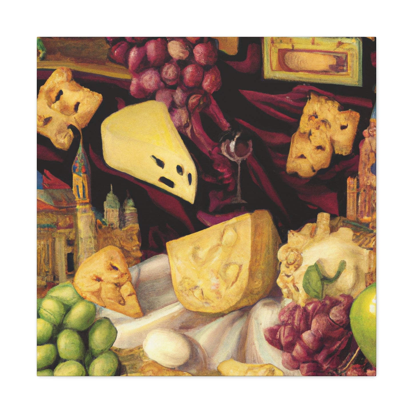 "Glorious Dairy Fruit Feast" - Canvas