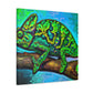 "Veiled Chameleon Reflection" - Canvas