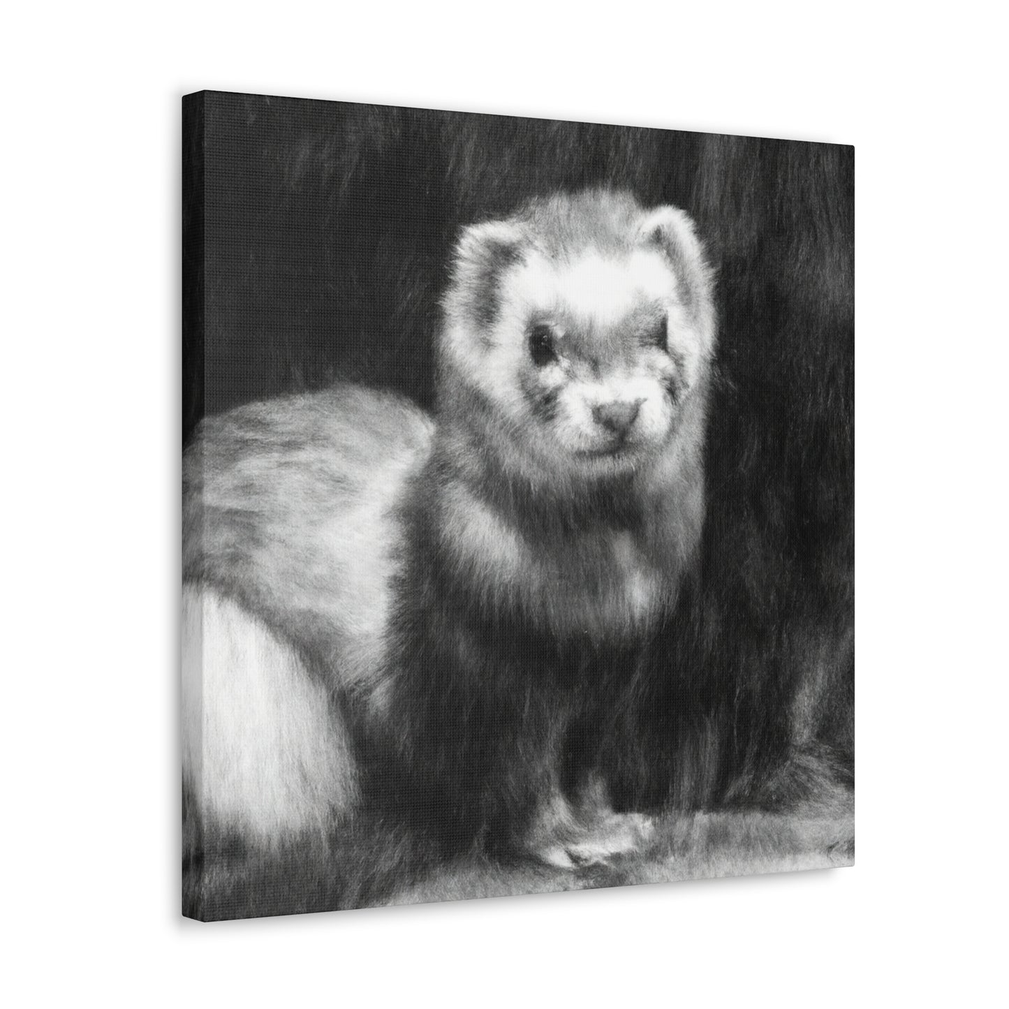 Ferret in Impressionism - Canvas