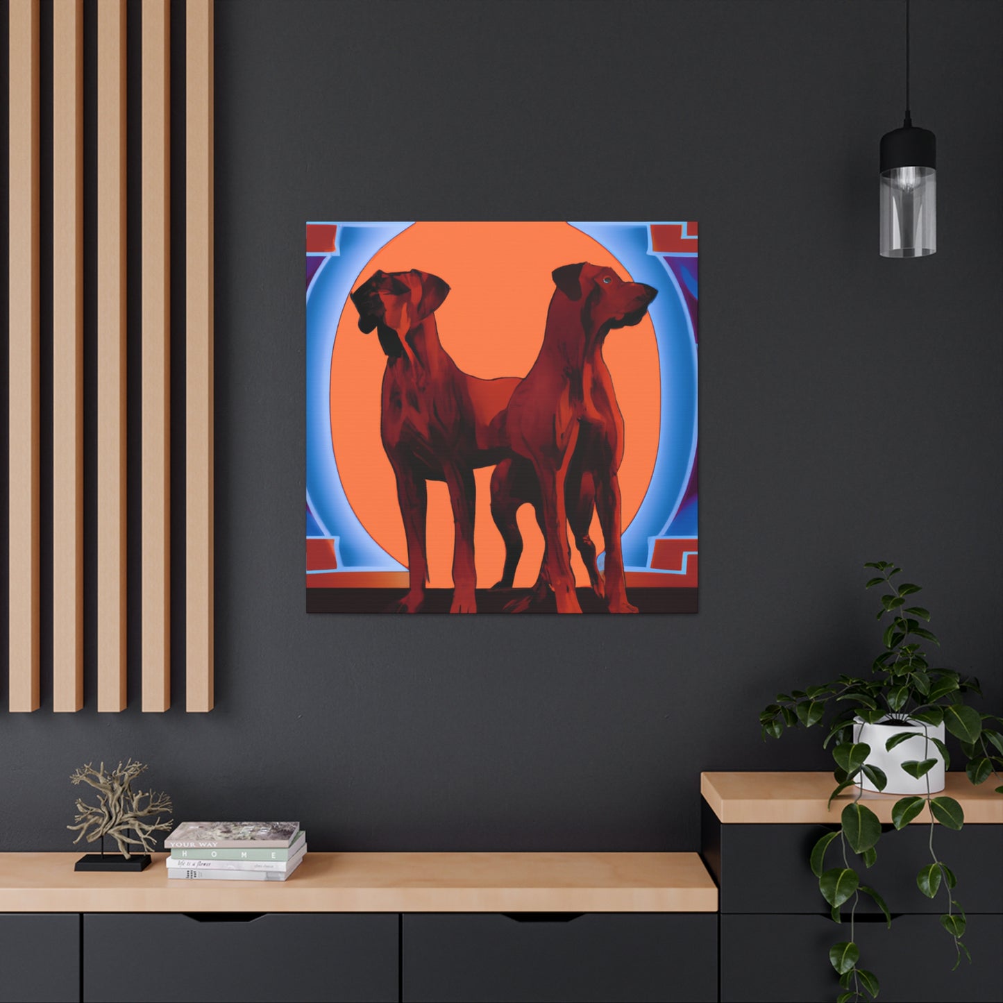 Ridgeback Art Deco. - Canvas