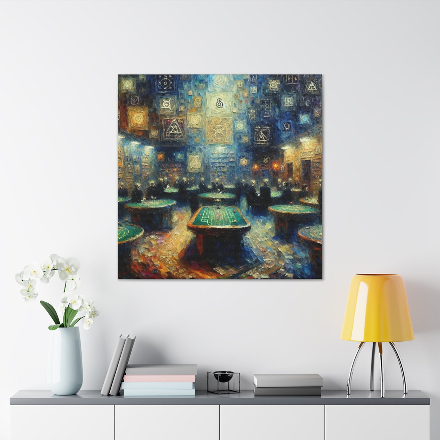 "Vibrant Casino Bliss" - Canvas