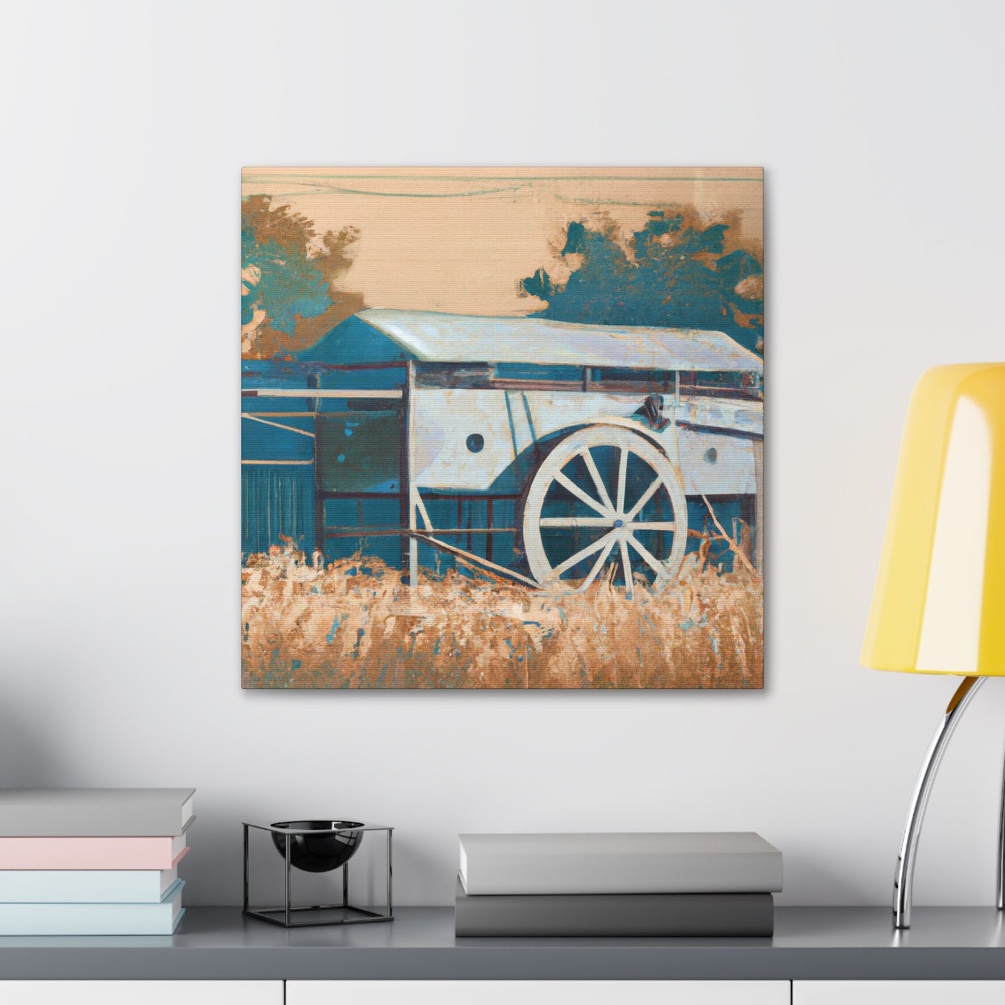 "Harvesting the Hayfield" - Canvas