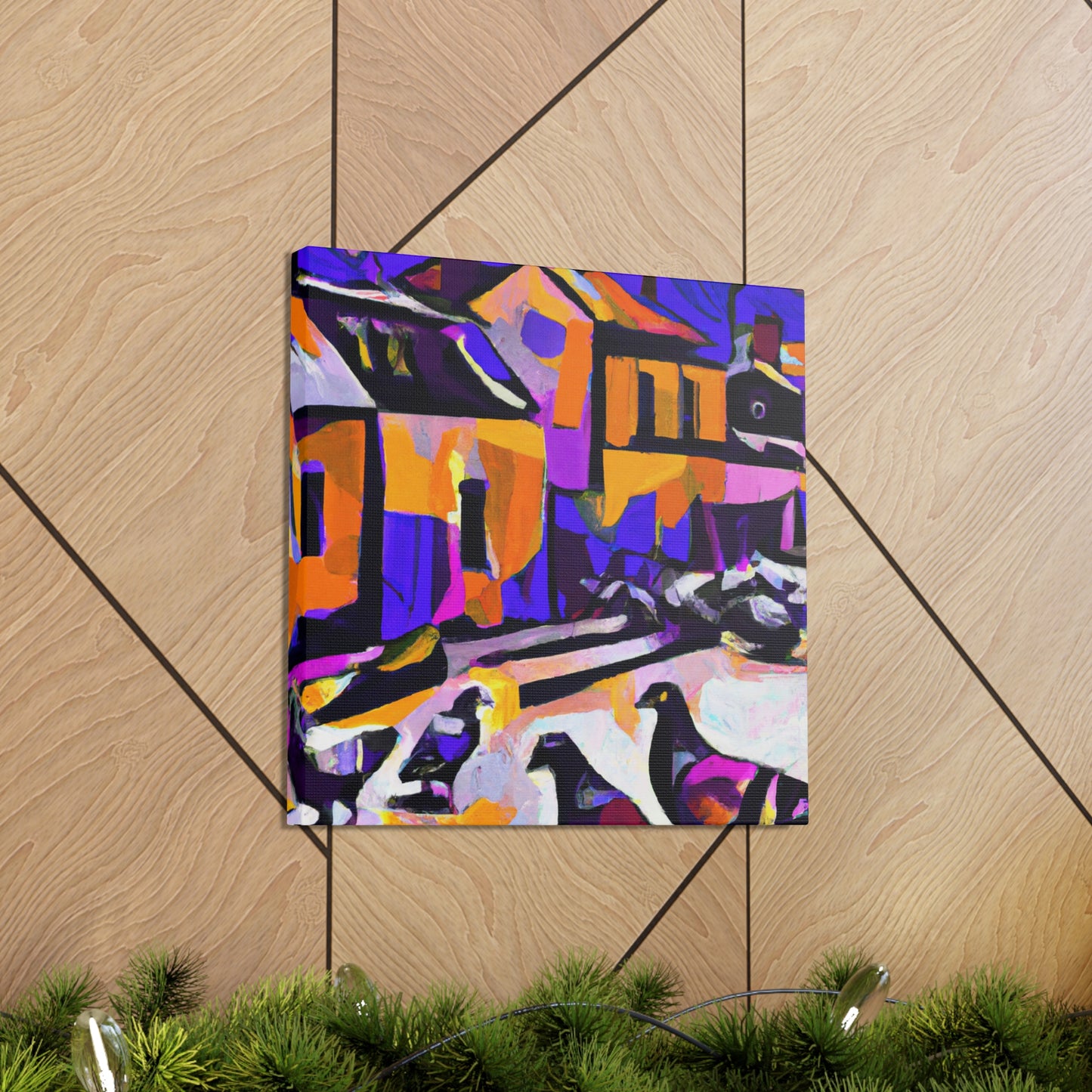 Pigeon in Flight - Canvas