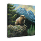 Marmot in Nature's Glow - Canvas