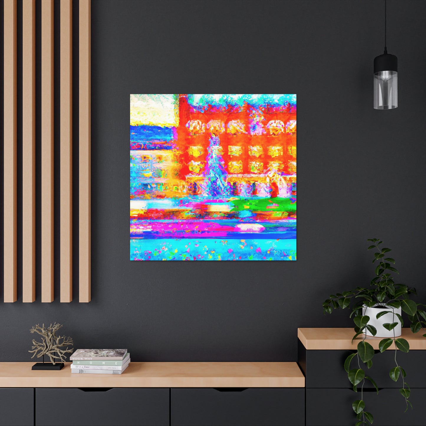 City Square Vibrance. - Canvas