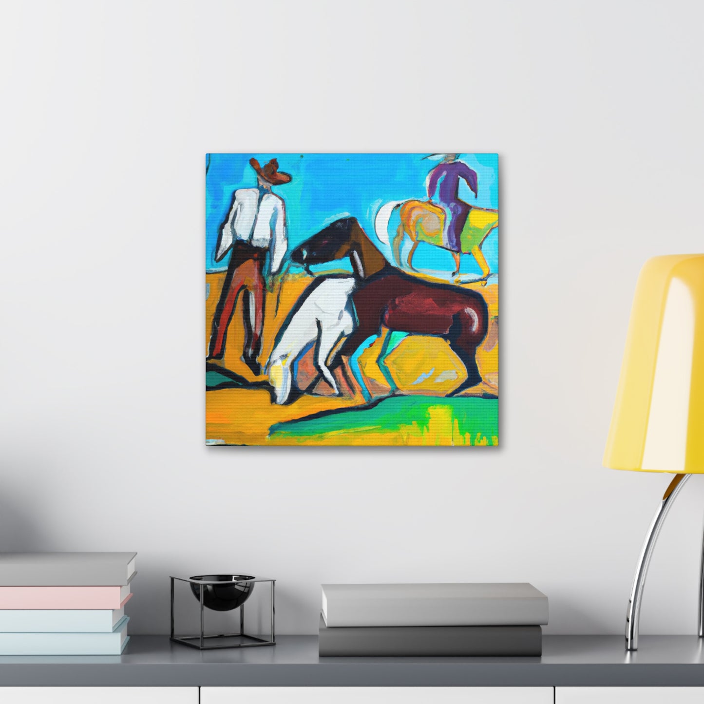 Horses in the Meadow - Canvas