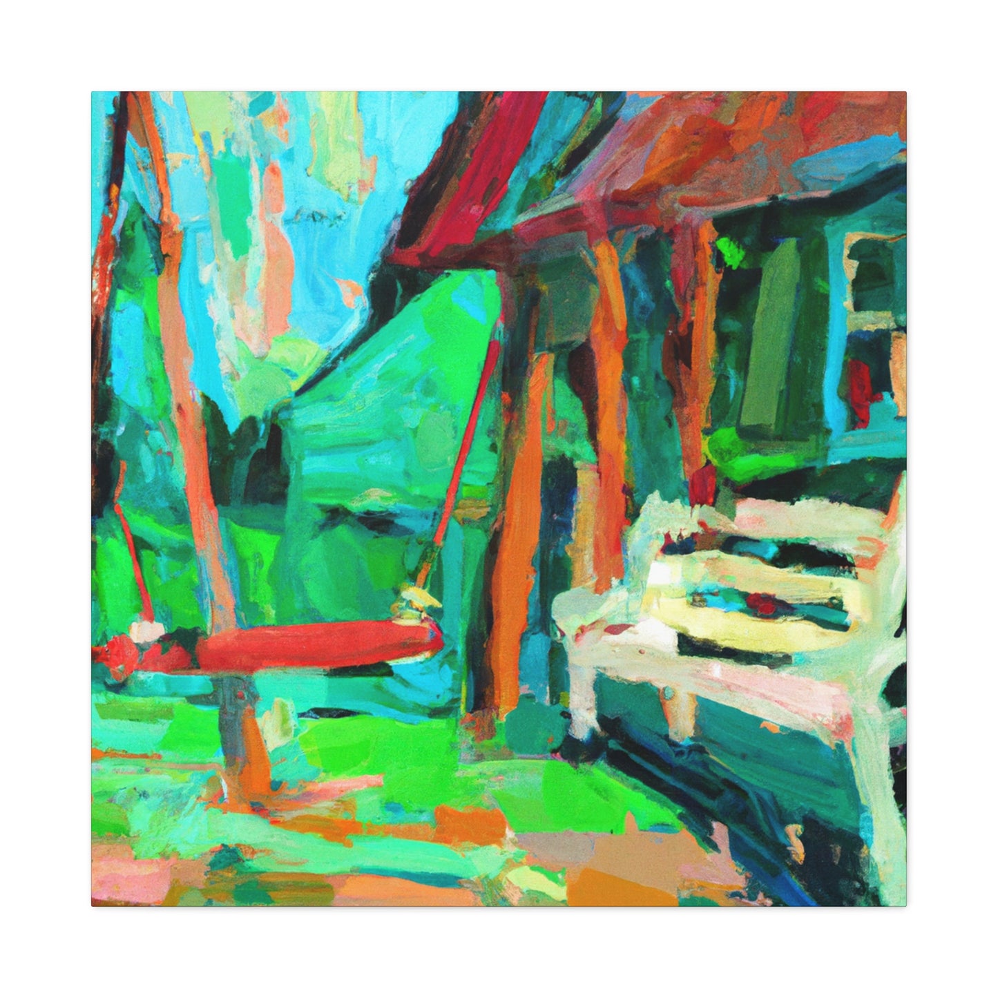 "Porch Swing Reflection" - Canvas