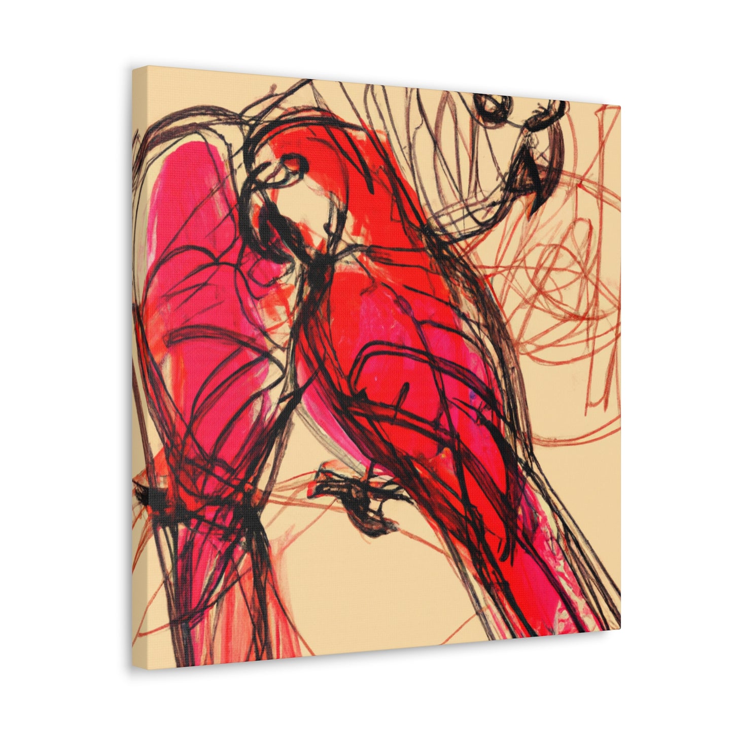 Amazon Parrot Palette. - Canvas