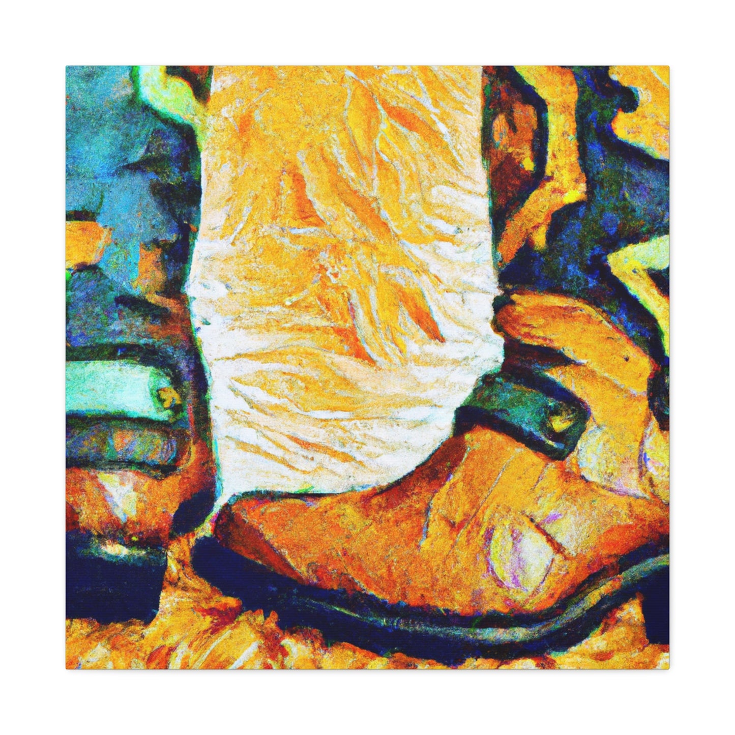 "Boots in Abstraction" - Canvas