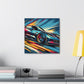 "Revving Timeless Steel Beauty" - Canvas