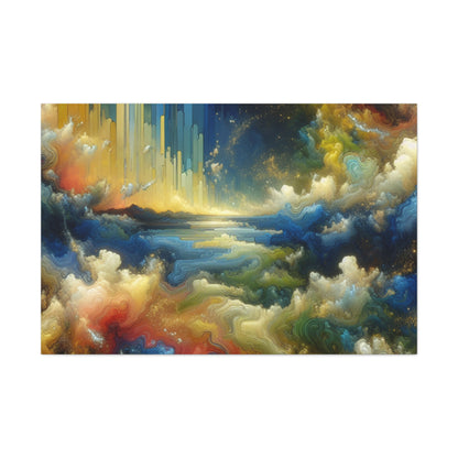 Gilded Serenity Retreat - Canvas