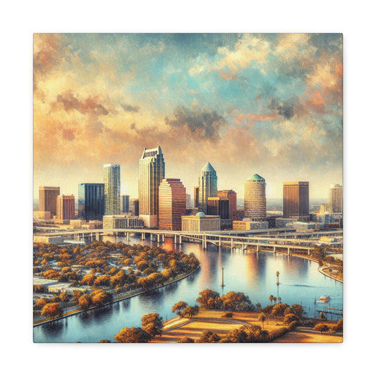 Sunset Serenade in Tampa - Canvas