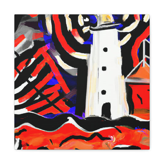 "Lighthouse at Dusk" - Canvas