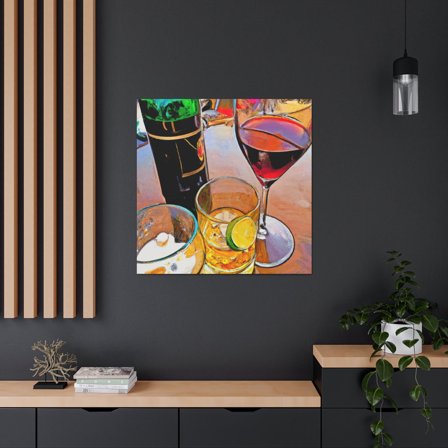 "Inebriated Evening Repast" - Canvas