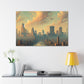 "Enigmatic City Symmetry" - Canvas