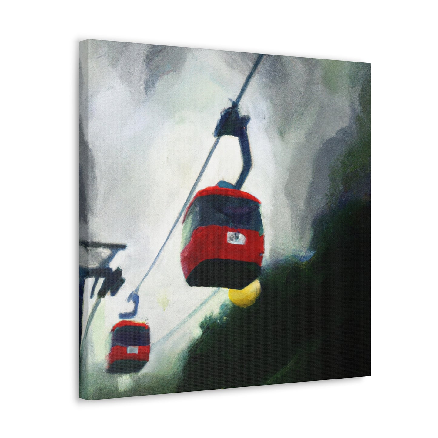 Cable Cars in Moonlight - Canvas