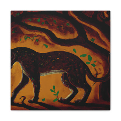 "Leopard in the Moonlight" - Canvas