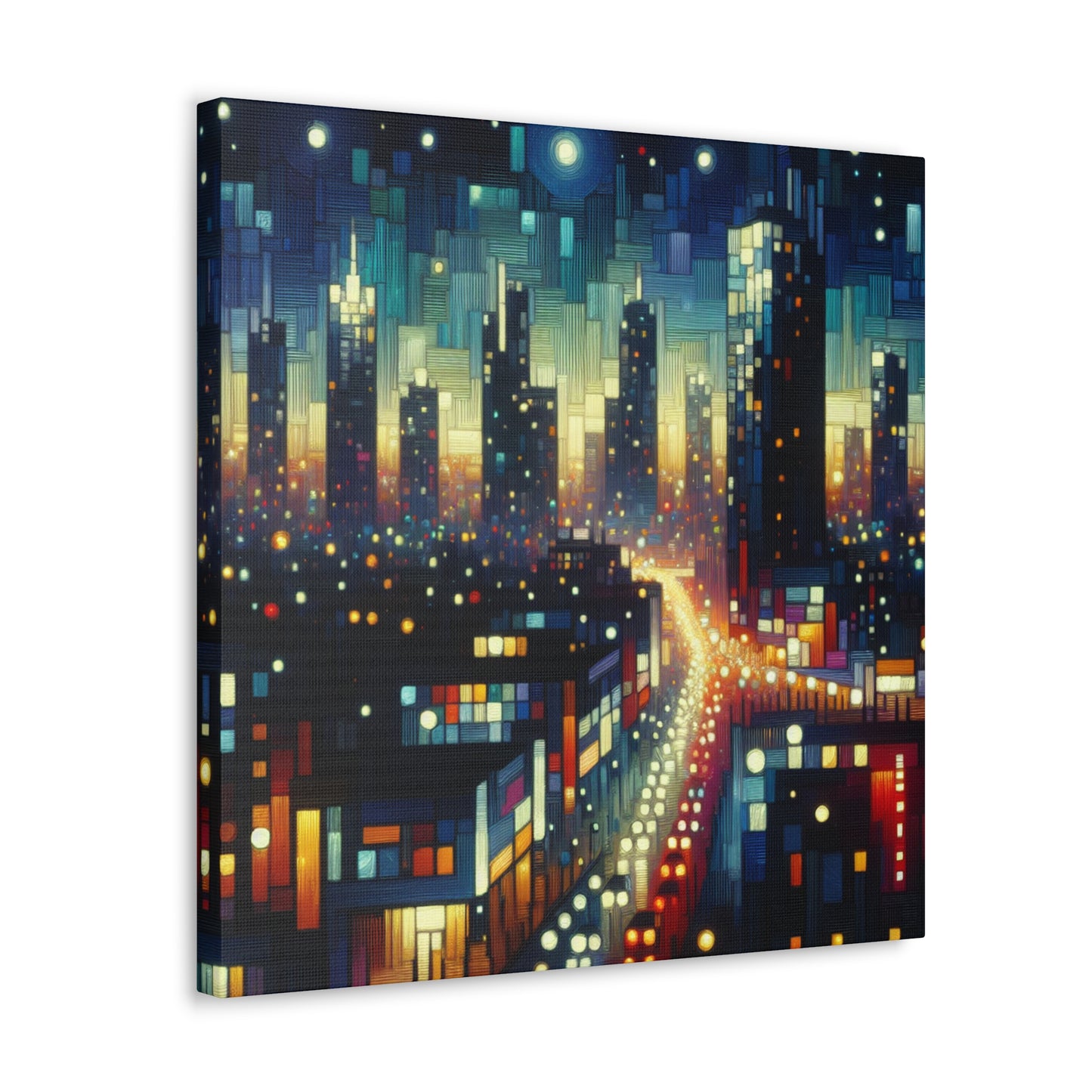 "Nightscape Luminescence" - Canvas