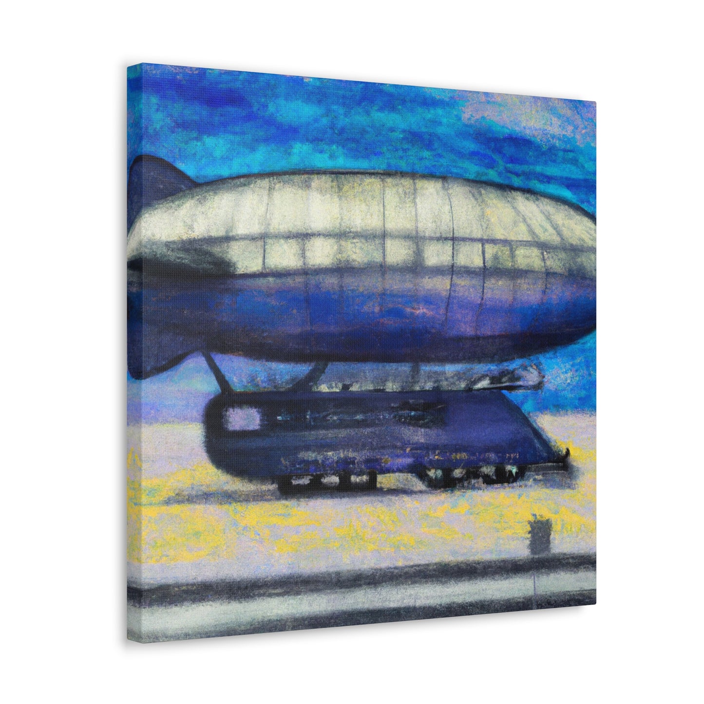 "Lofty Art Deco Blimp" - Canvas