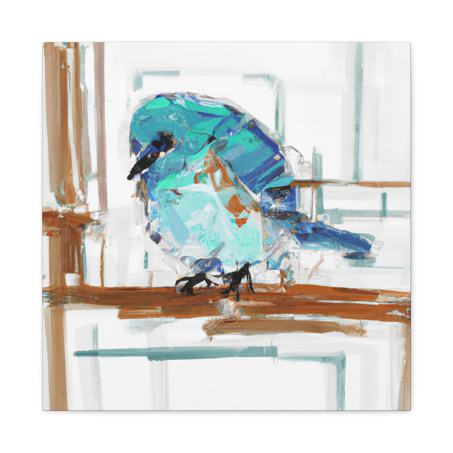 Bluebird in Expressionism - Canvas