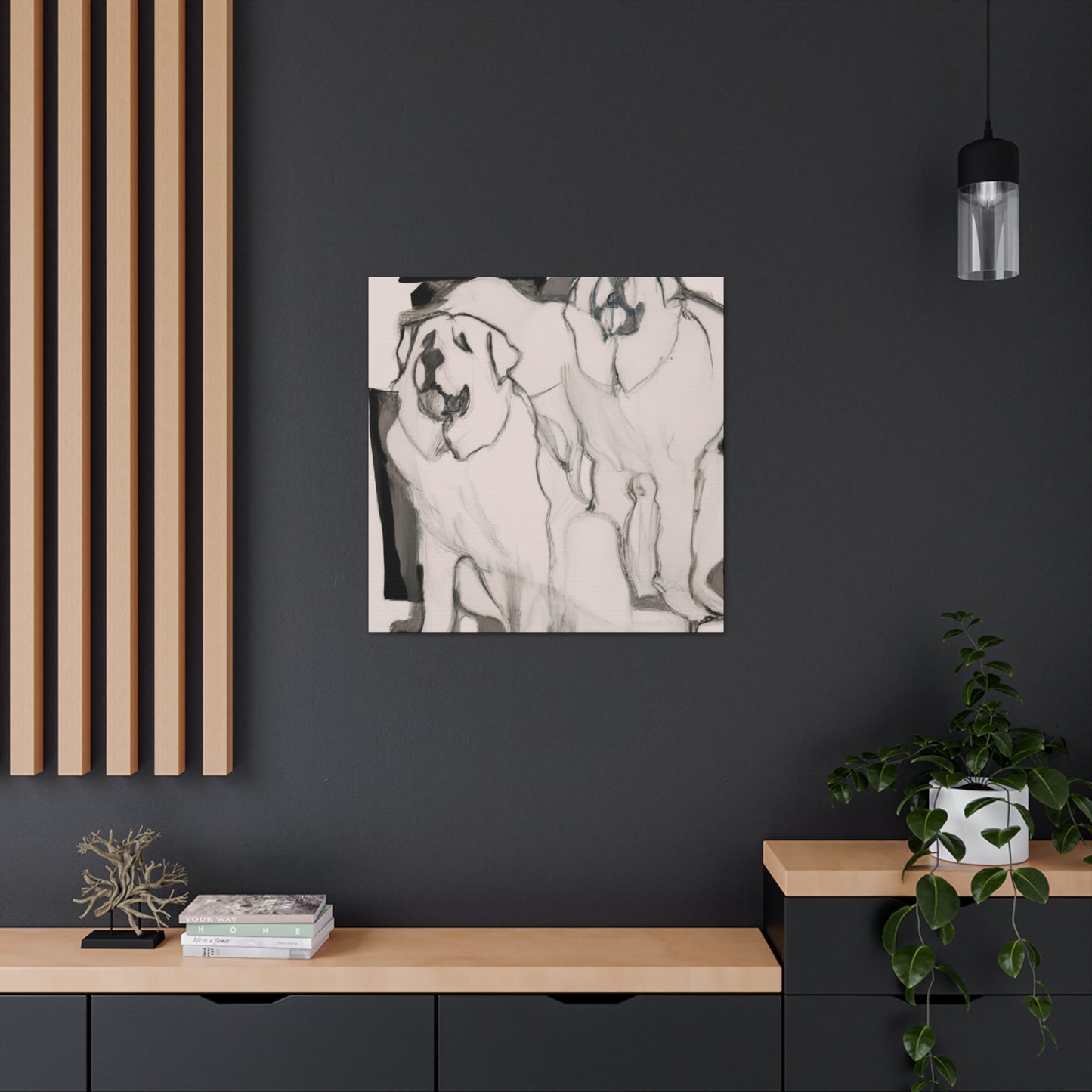 "Glorious Pyrenees Portrait" - Canvas